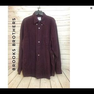 Brooks Brothers Black Red Plaid Cotton Size L